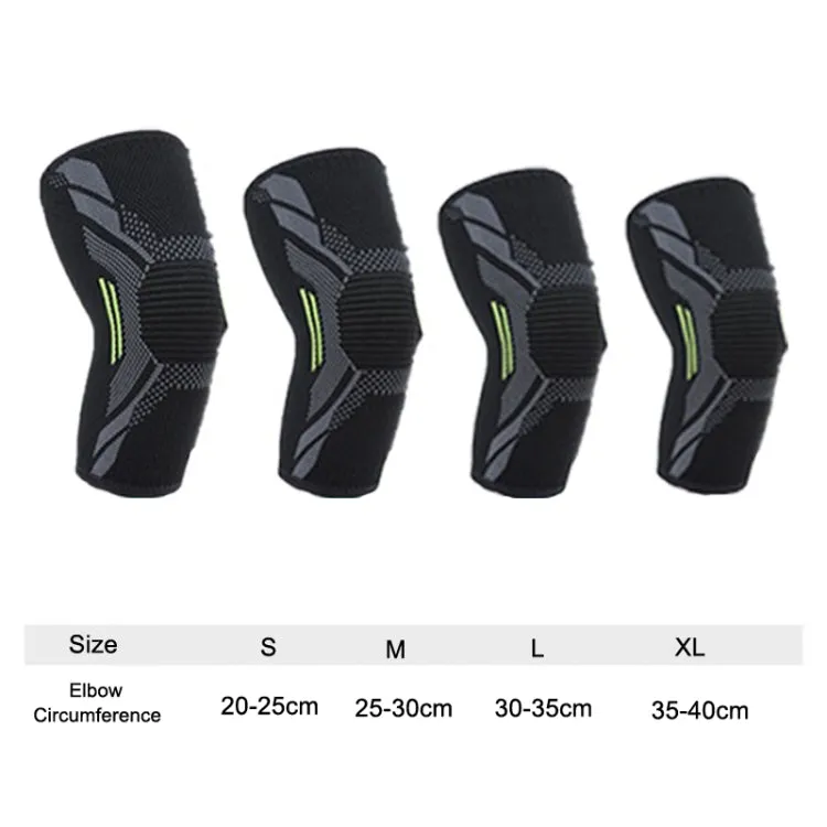 1pair Three-Dimensional Compression Belt Tightens Comfortable Breathable Warm Elbow Pads(M)