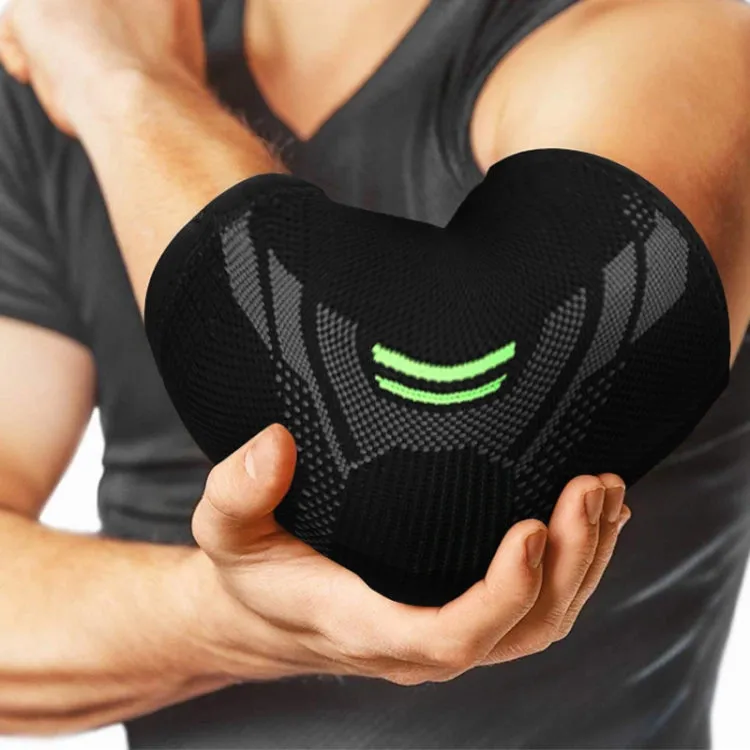 1pair Three-Dimensional Compression Belt Tightens Comfortable Breathable Warm Elbow Pads(M)