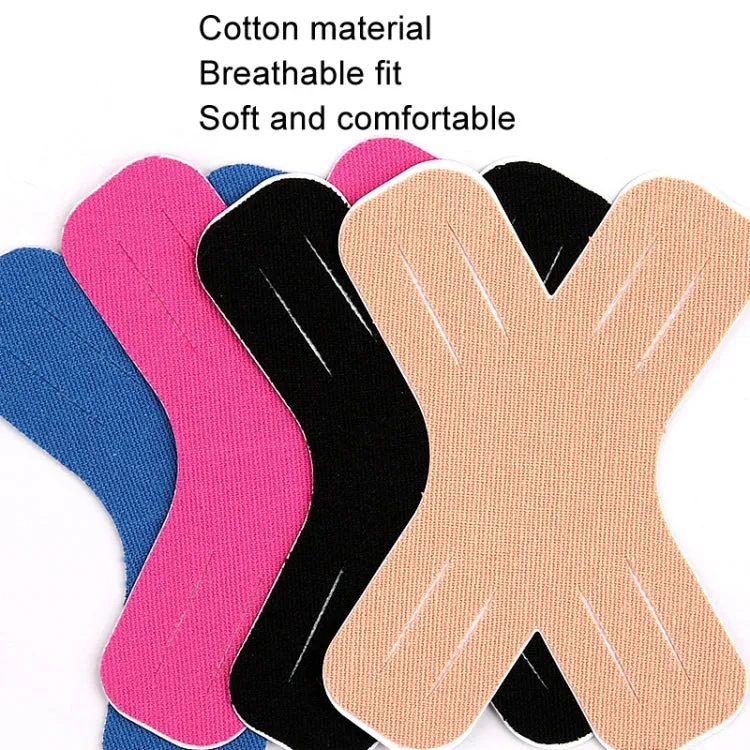 20pcs /Pack X Shaped Muscle Patch Sports Support Intramuscular Patch Bandage(Rose Red)