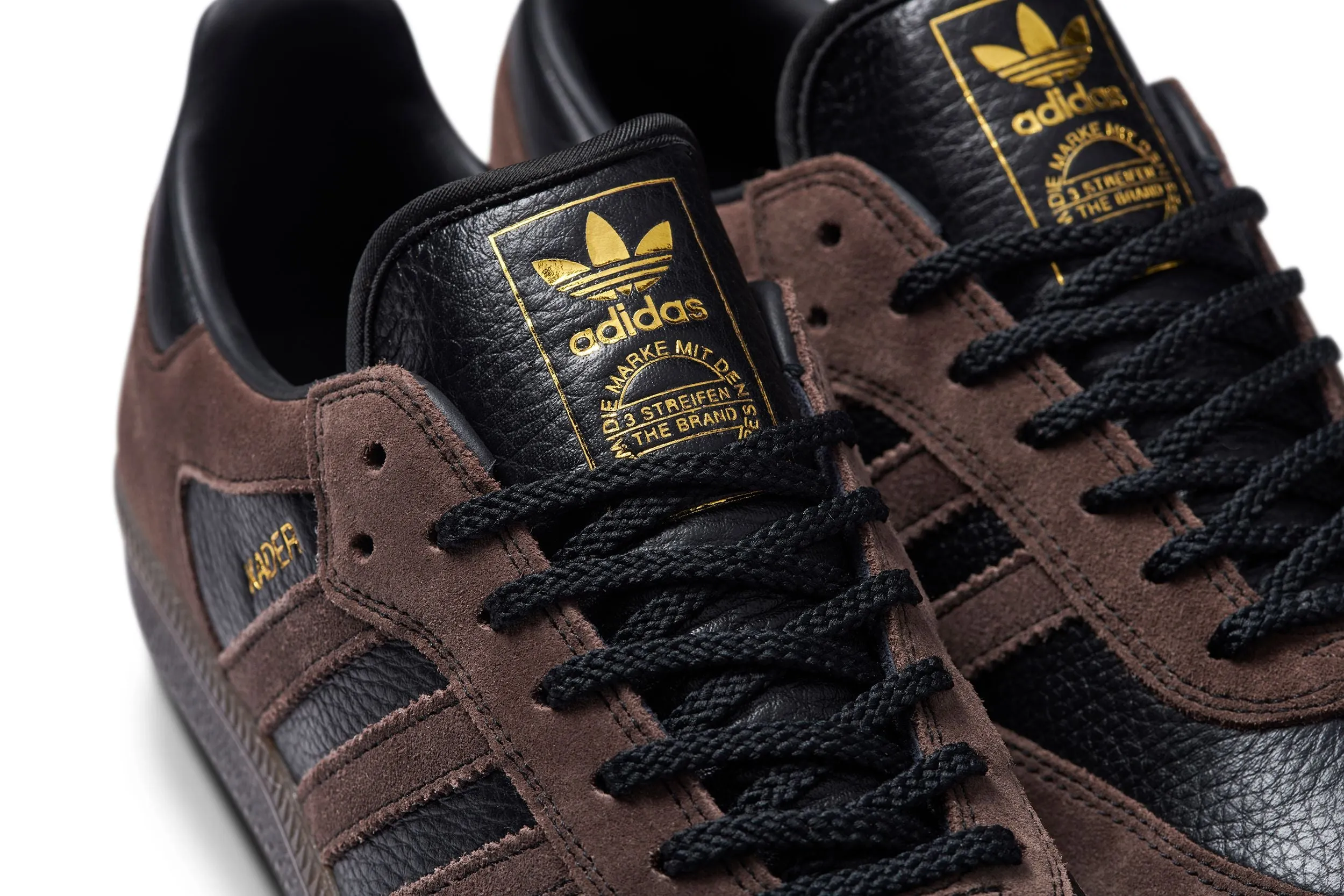 Adidas Samba ADV x Kader Skateboard Shoe - Core Black/Brown