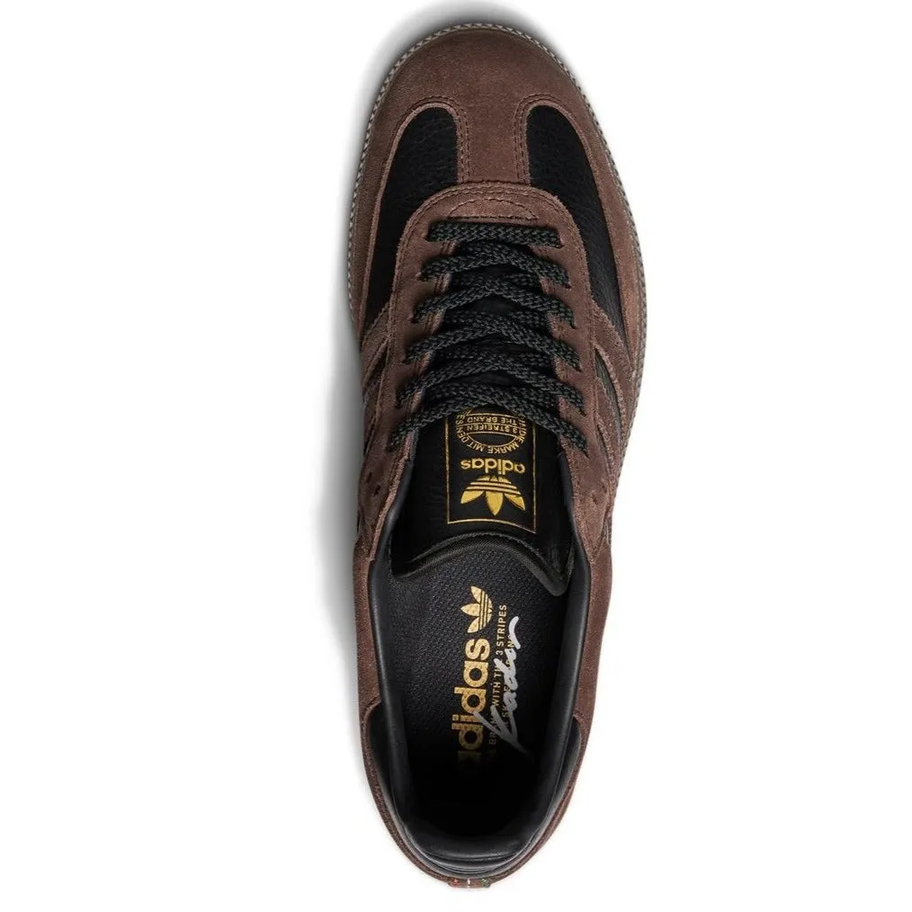 Adidas Samba ADV x Kader Skateboard Shoe - Core Black/Brown
