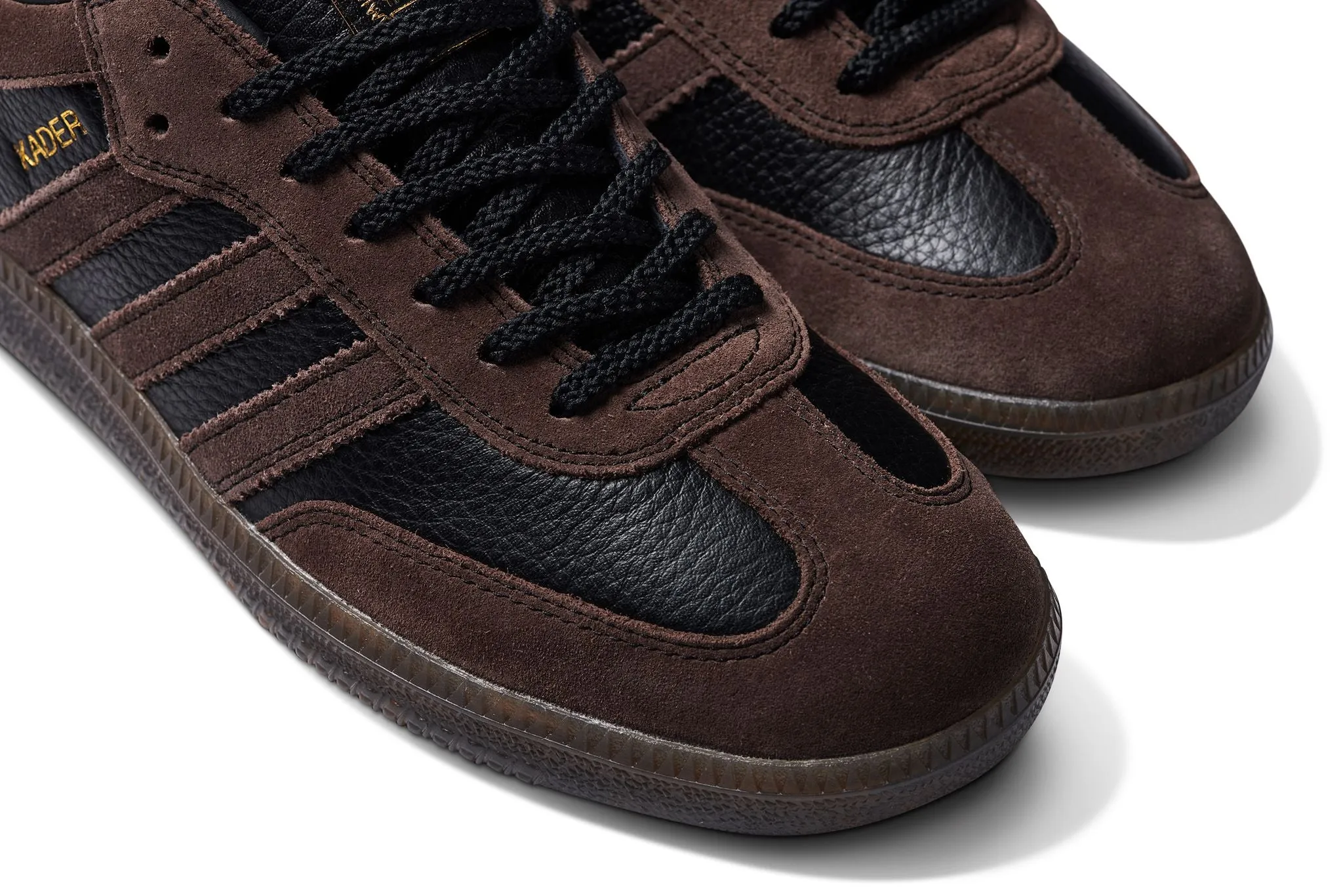 Adidas Samba ADV x Kader Skateboard Shoe - Core Black/Brown