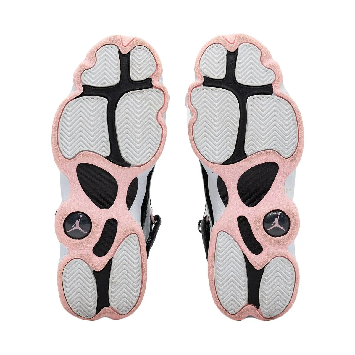 Air Jordan 6 Rings Sneakers Leather Black Colour For Kids