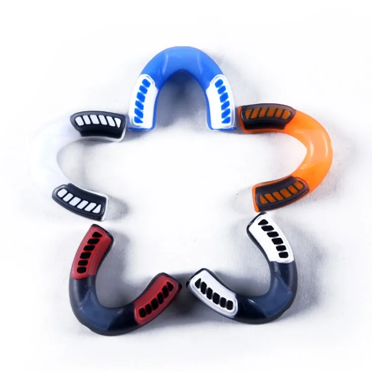 Anotherboxer Taekwondo Sanda Boxing Single-Sided Mouthguards, Size:S(Orange Black)