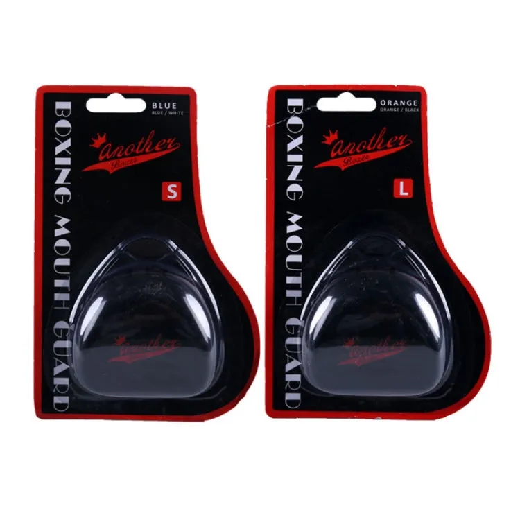 Anotherboxer Taekwondo Sanda Boxing Single-Sided Mouthguards, Size:S(Orange Black)