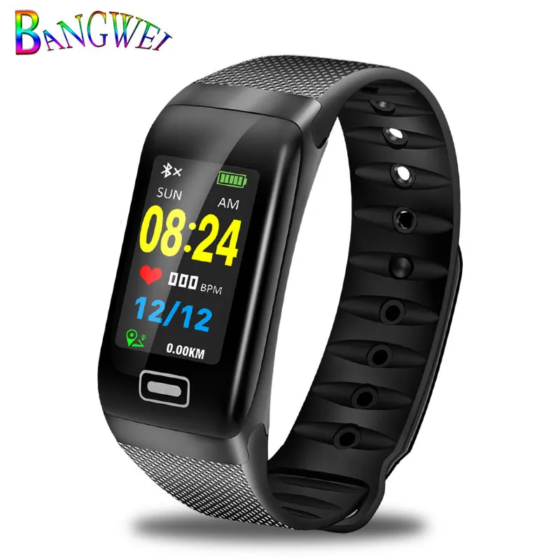 BANGWEI Fitness smart watch men Women Pedometer Heart Rate Monitor Waterproof IP67 Swimming Running Sports Watch For Android IOS