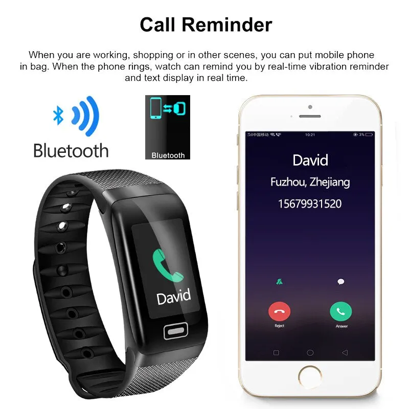 BANGWEI Fitness smart watch men Women Pedometer Heart Rate Monitor Waterproof IP67 Swimming Running Sports Watch For Android IOS