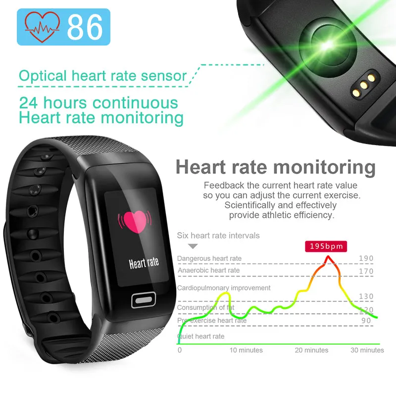 BANGWEI Fitness smart watch men Women Pedometer Heart Rate Monitor Waterproof IP67 Swimming Running Sports Watch For Android IOS
