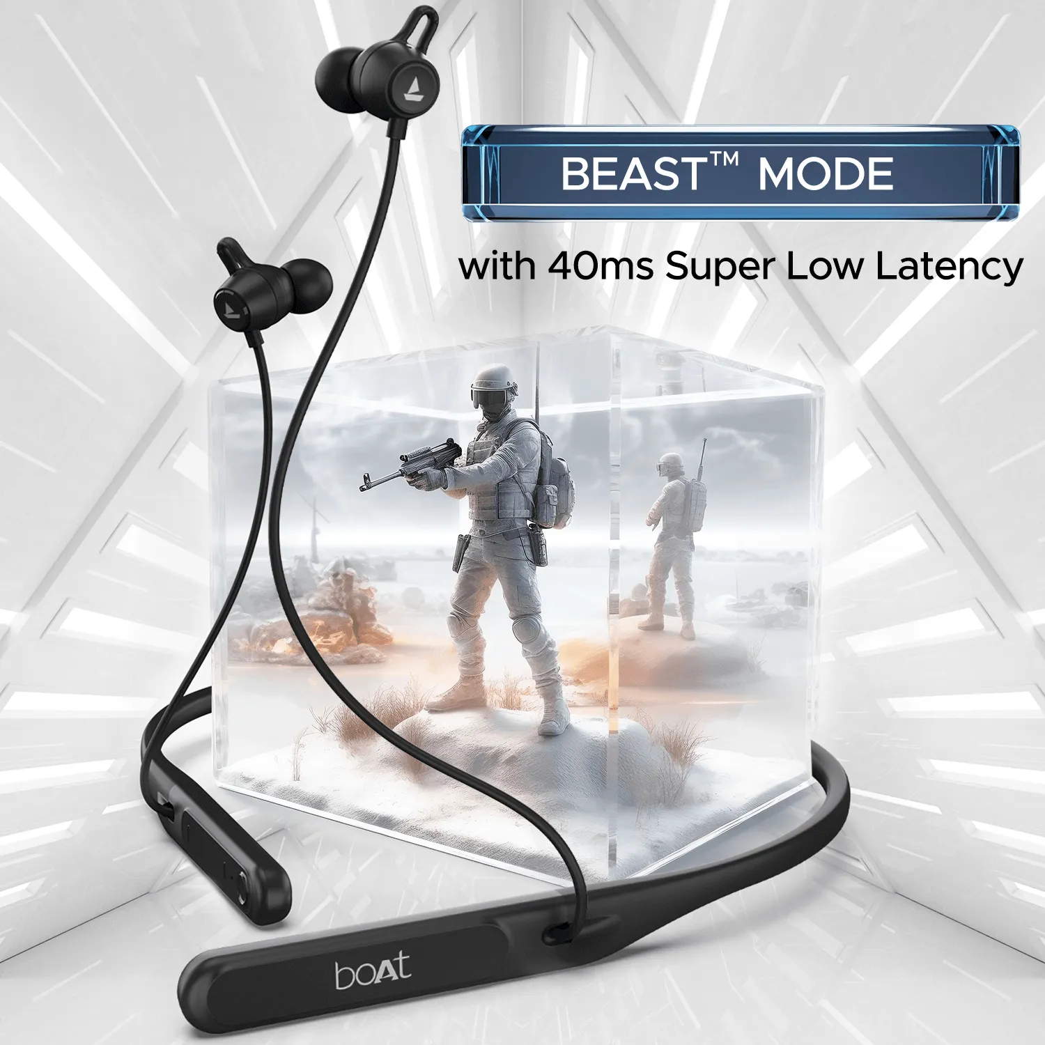 boAt Rockerz 255 Touch | Wireless Earphone with 30H Playback, 10mm Dynamic Graphene Drivers, ENx™ Technology, BEAST™ Mode