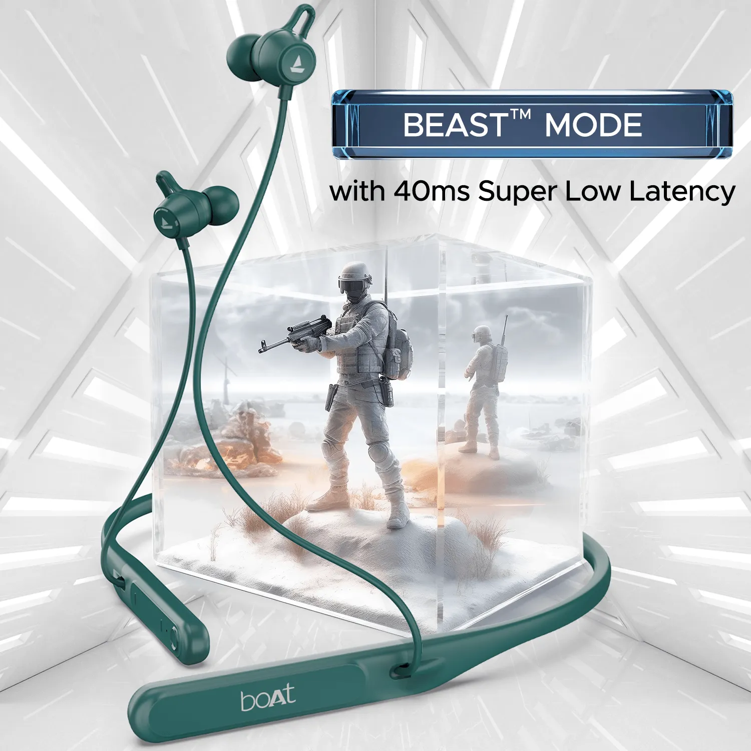 boAt Rockerz 255 Touch | Wireless Earphone with 30H Playback, 10mm Dynamic Graphene Drivers, ENx™ Technology, BEAST™ Mode