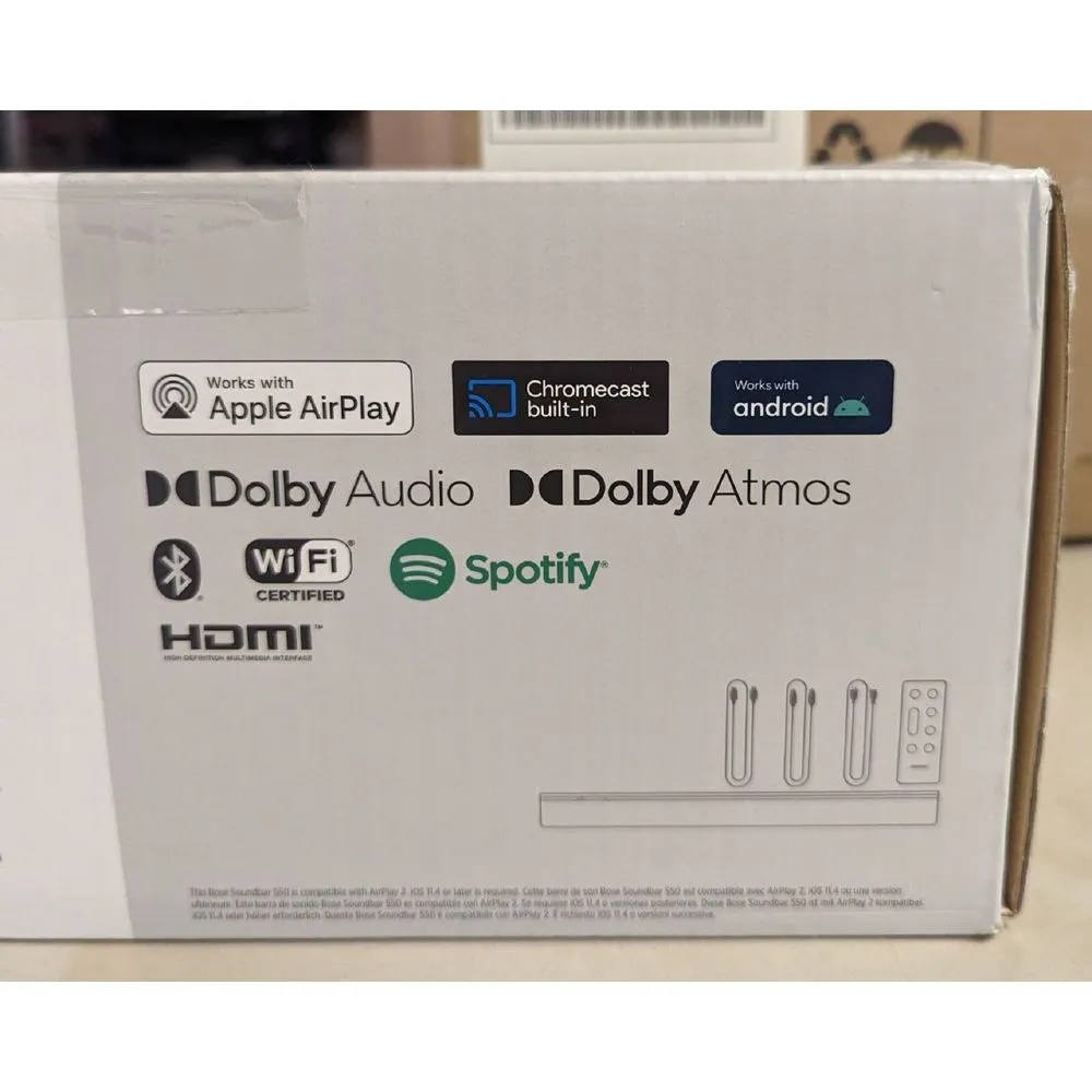 Bose Smart Soundbar 550 with Dolby Atmos Speaker