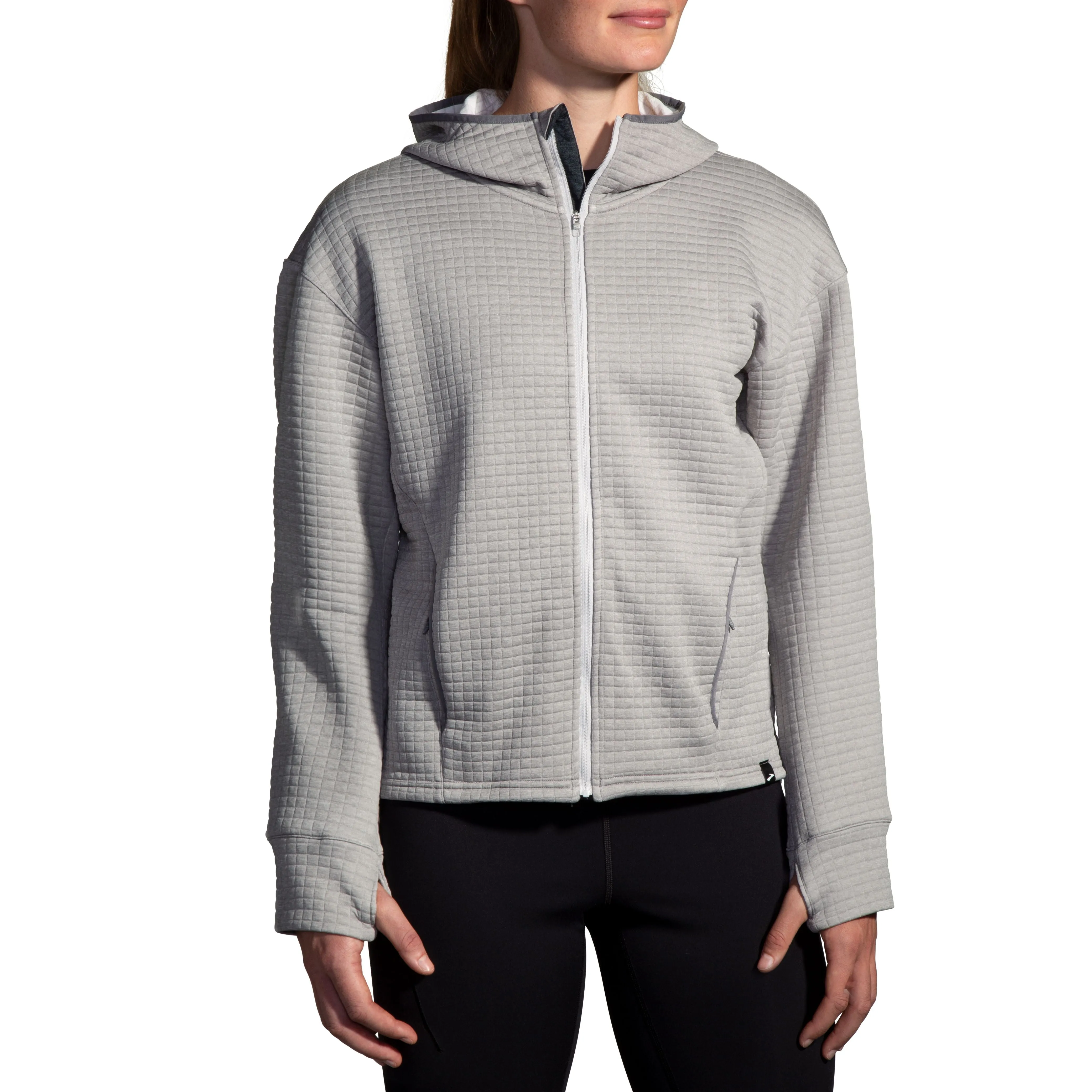 Brooks | Active Midweight Hoodie | Women's | Heather Ash