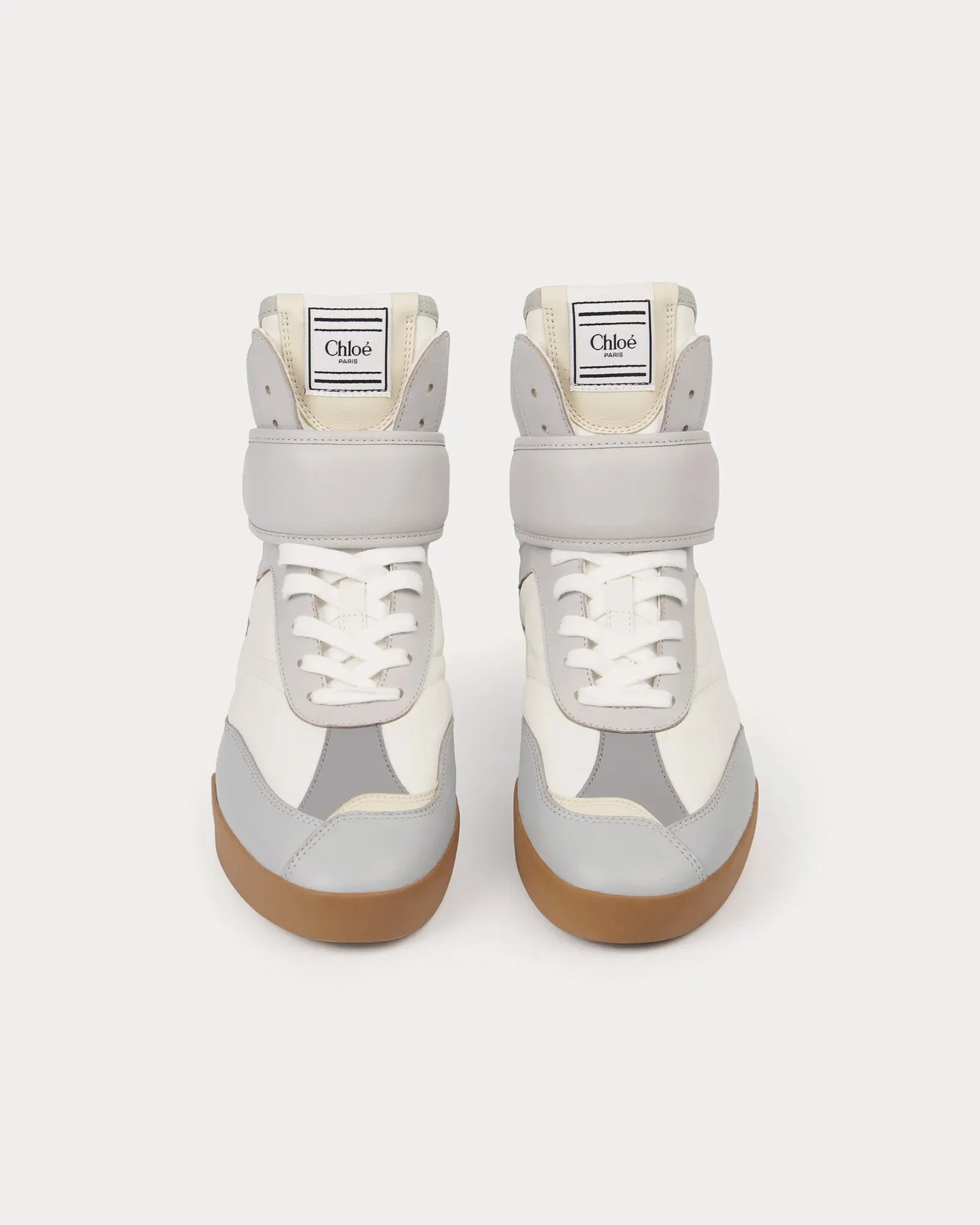 Chloé Kick Pastel Blue High Top Sneakers