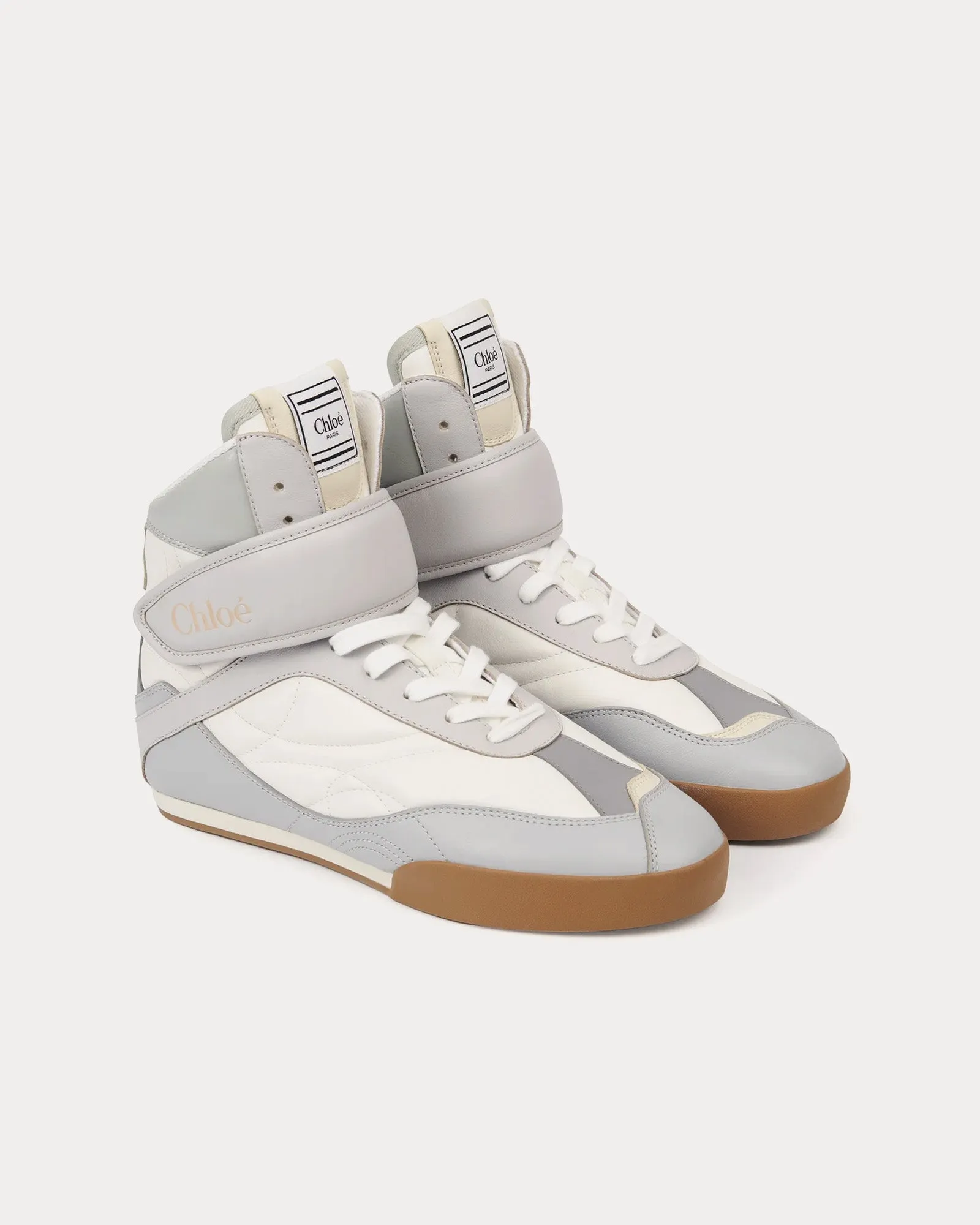 Chloé Kick Pastel Blue High Top Sneakers