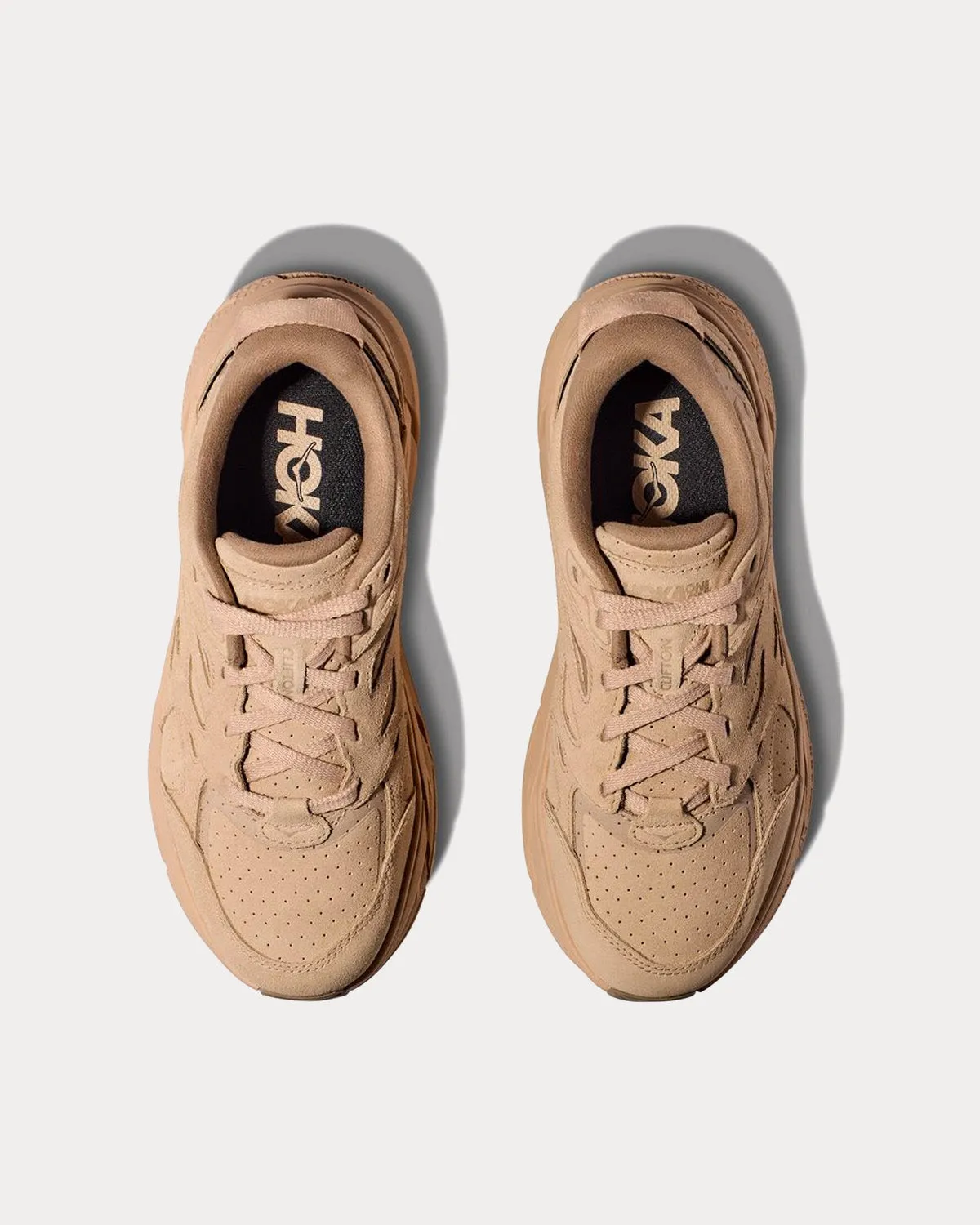 Clifton L Suede Shifting Sand / Dune Running Shoes