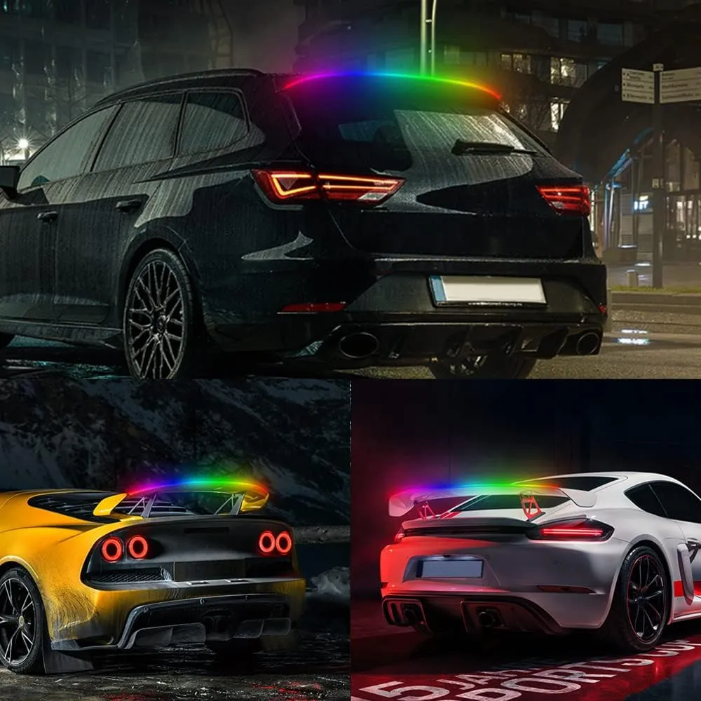Colorful Glowing RPG Car Spoiler