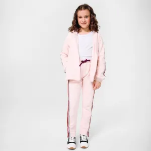 crystal pink cotton magnetic track pant