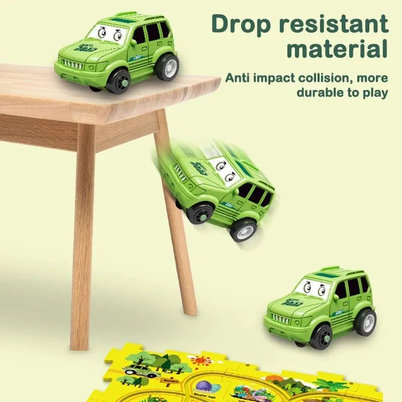 DIY Assembling Auto Car Mind Sharpening Puzzle Track | 13 Pcs