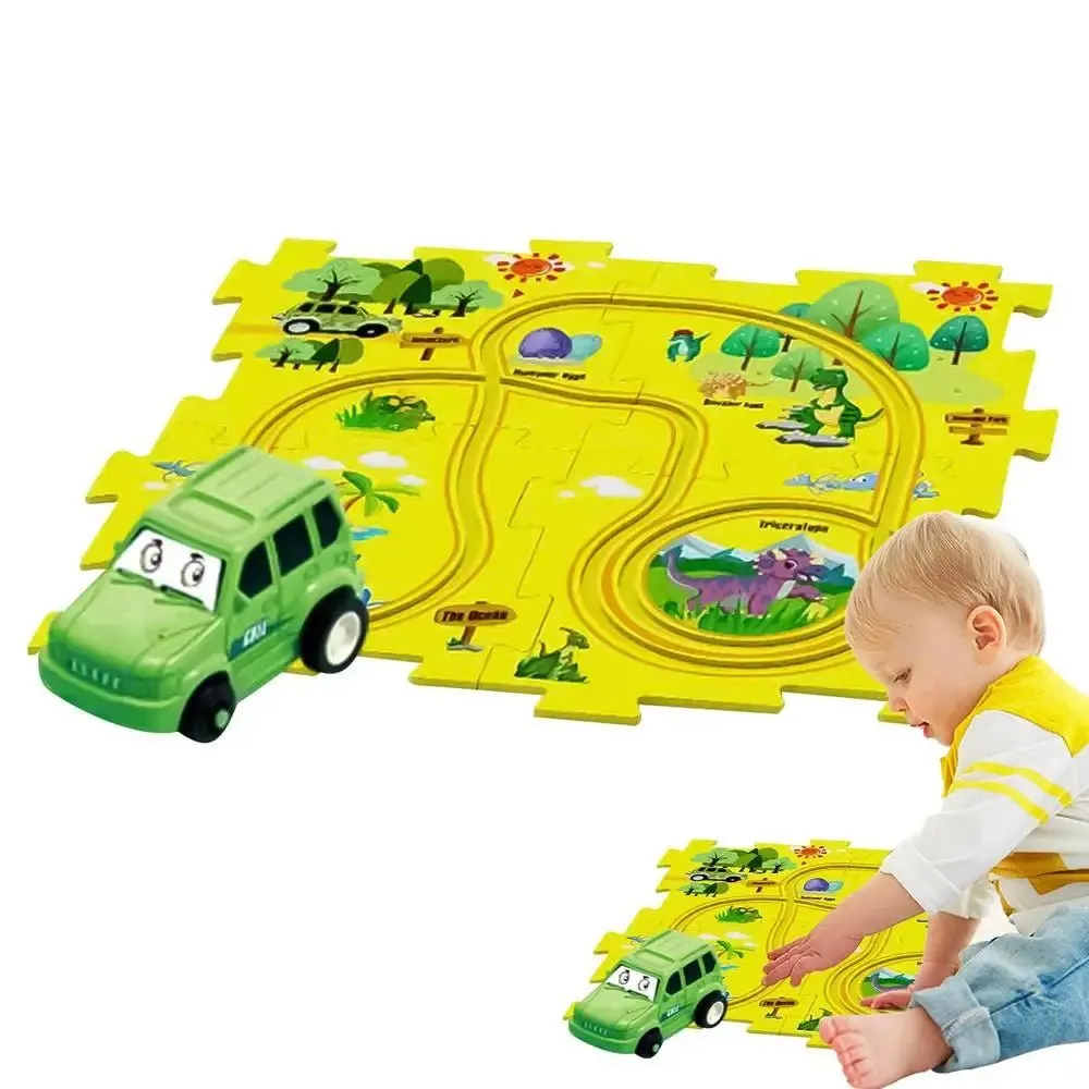 DIY Assembling Auto Car Mind Sharpening Puzzle Track | 13 Pcs