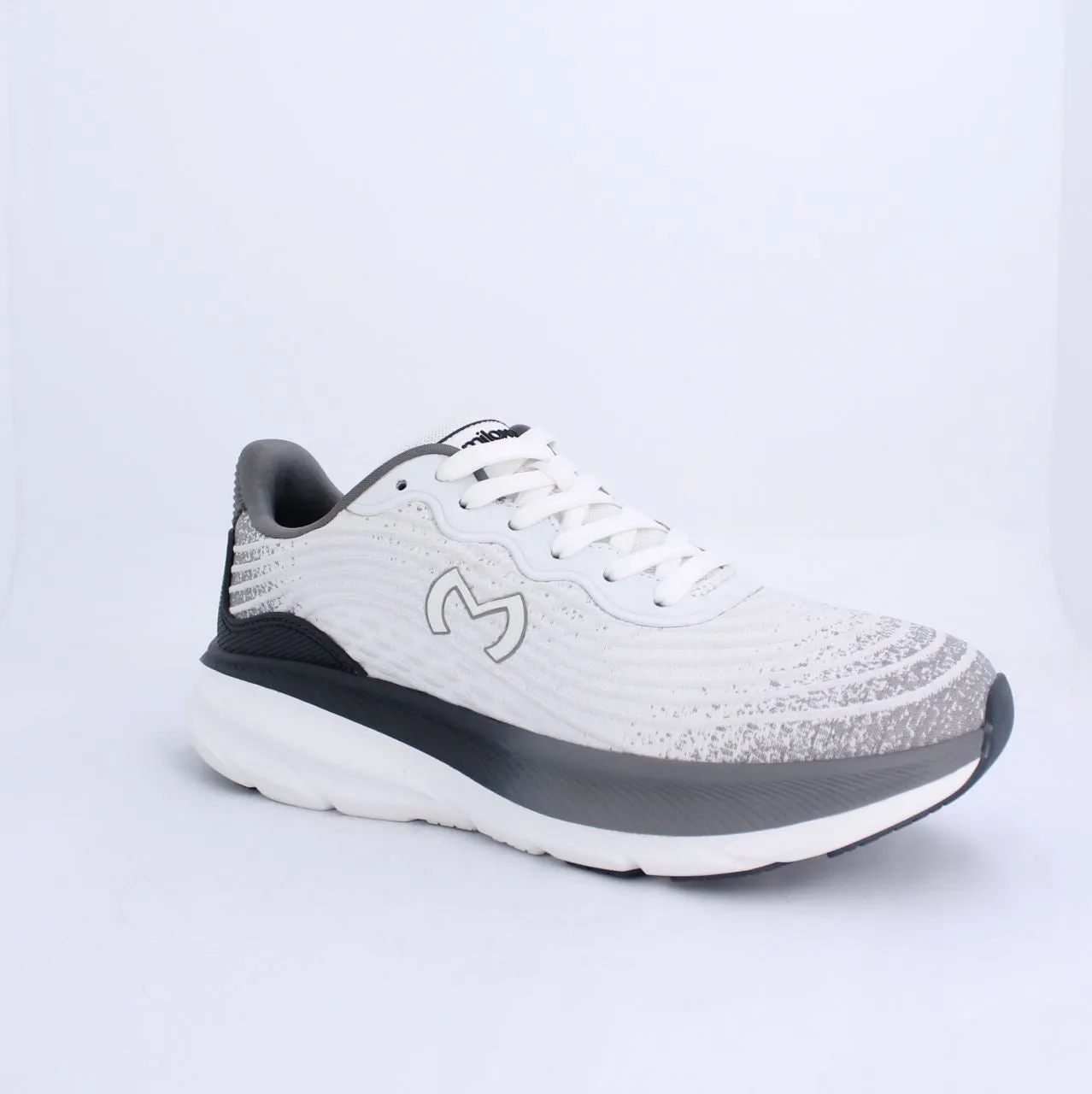 FELIPE MENS LACEUP TRAINERS-WHITE