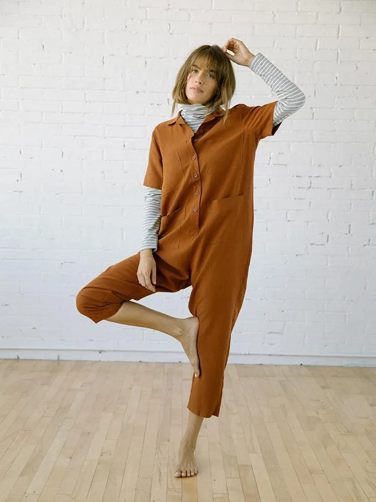 Finn Jumpsuit, Clay