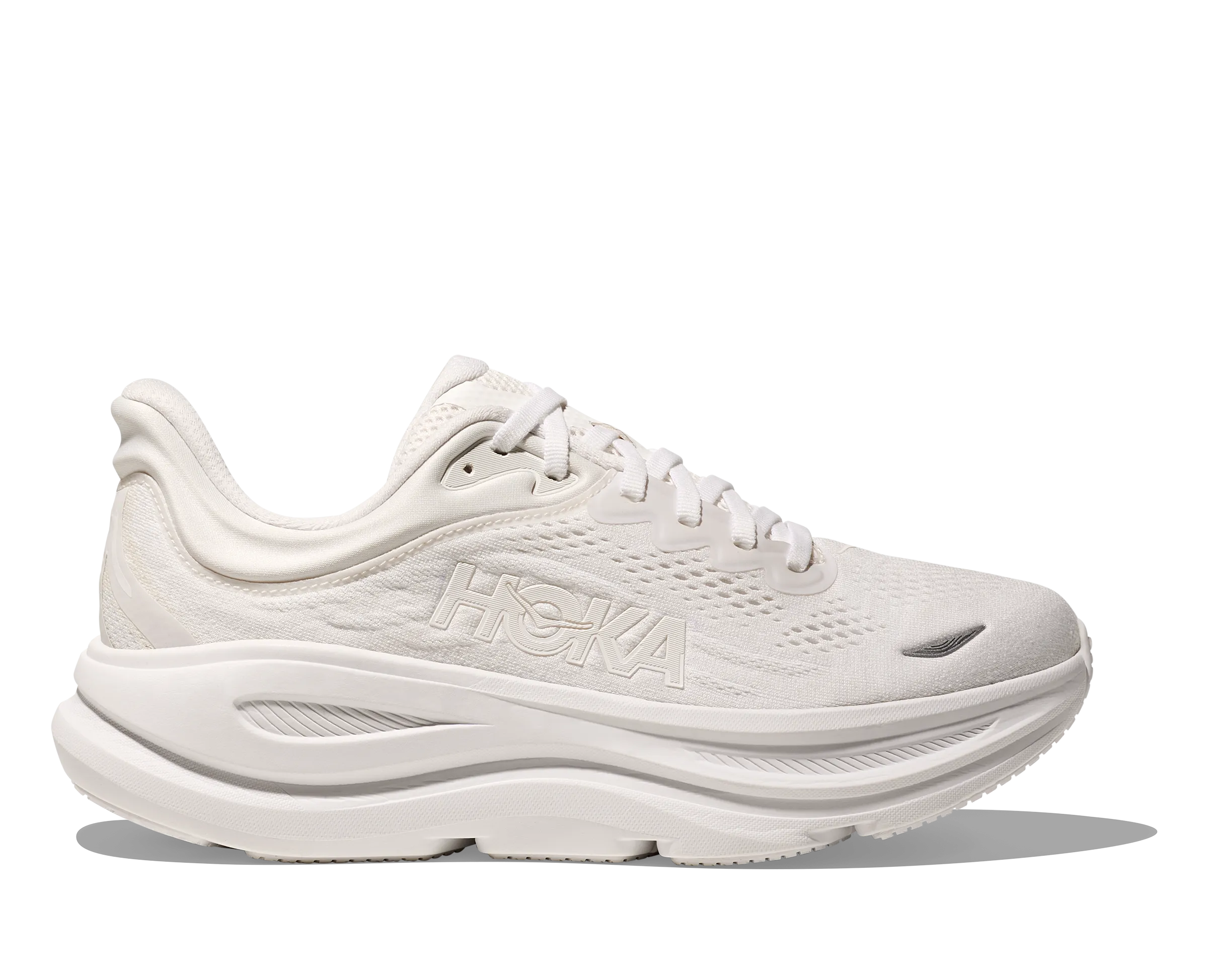 HOKA Women's Bondi 9 Ultra Cushioned Running Shoe - White/White