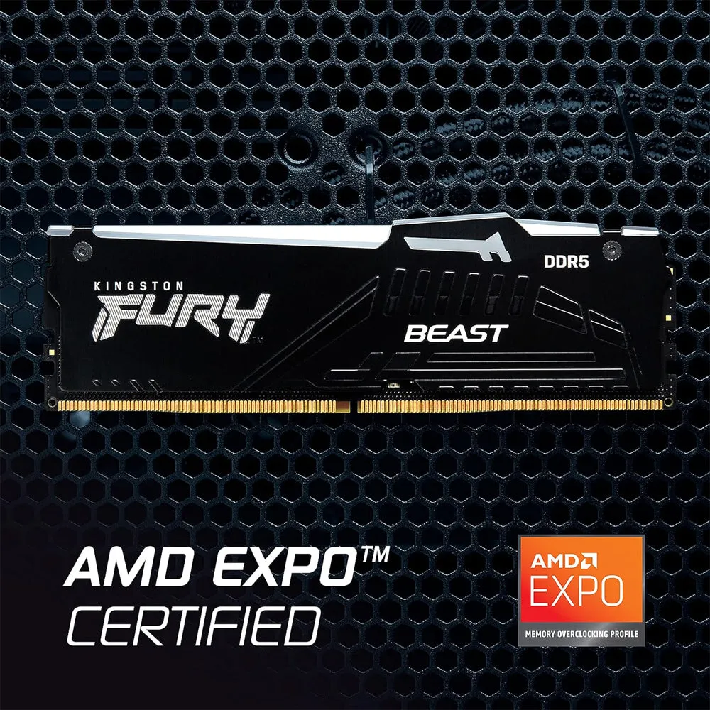 Kingston Fury Beast RGB 32GB (2x16GB) 6000MT/s DDR5 CL30-36-36