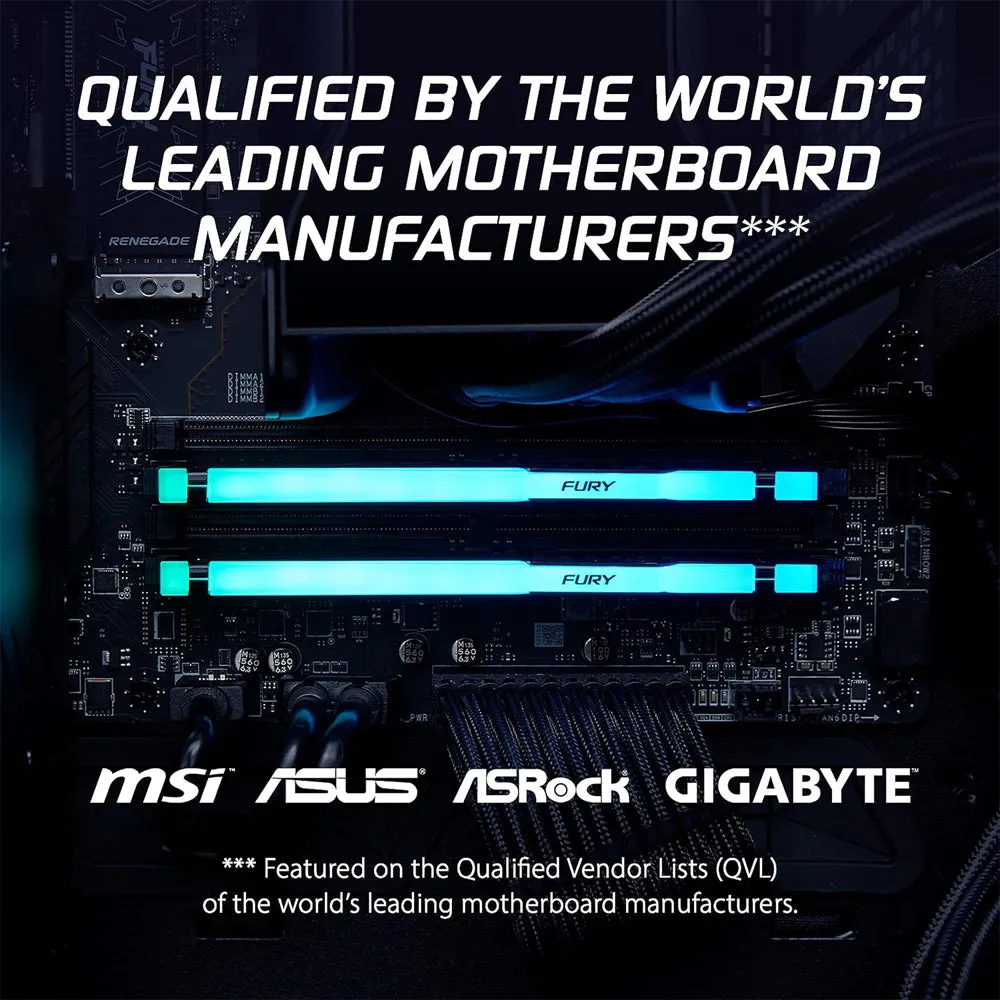 Kingston Fury Beast RGB 32GB (2x16GB) 6000MT/s DDR5 CL30-36-36