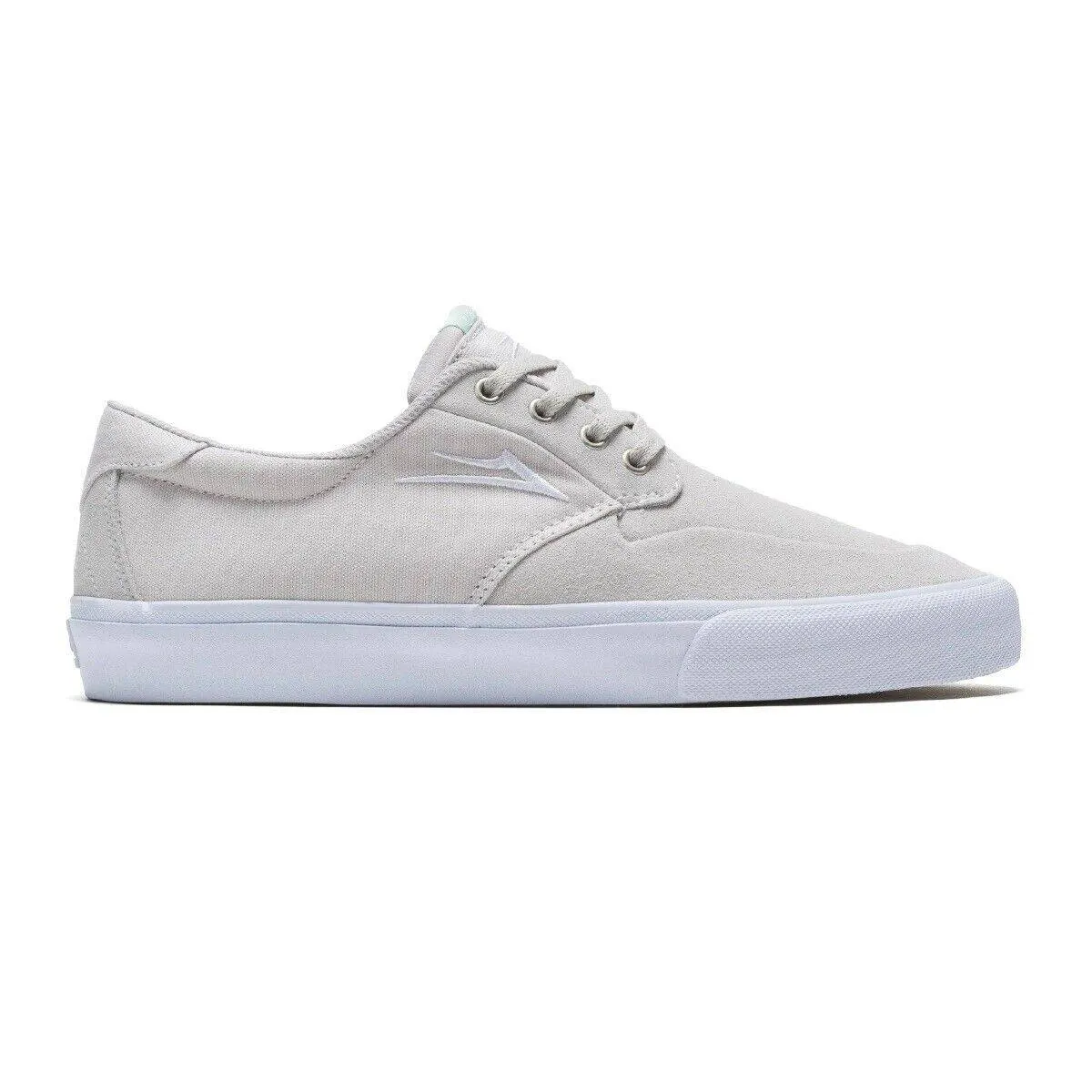 Lakai Riley 3 Skate Shoe in White Suede