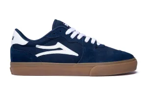 Lakai York Skate Shoe in Navy Gum Suede