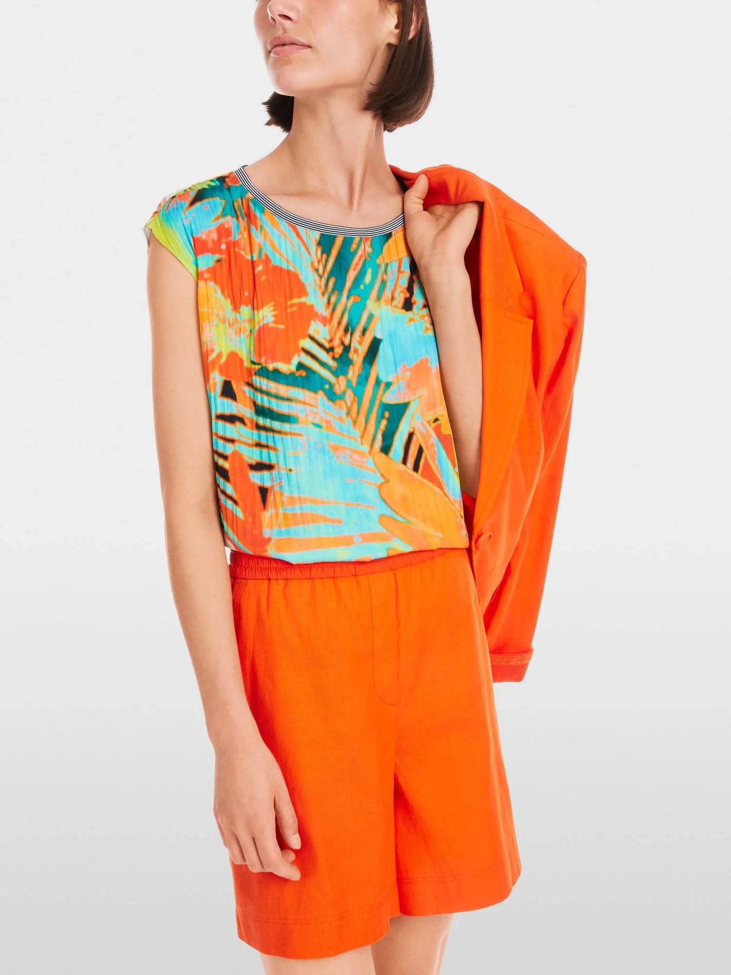 Marc Cain Sports Relaxed Fit Pleated Blouse