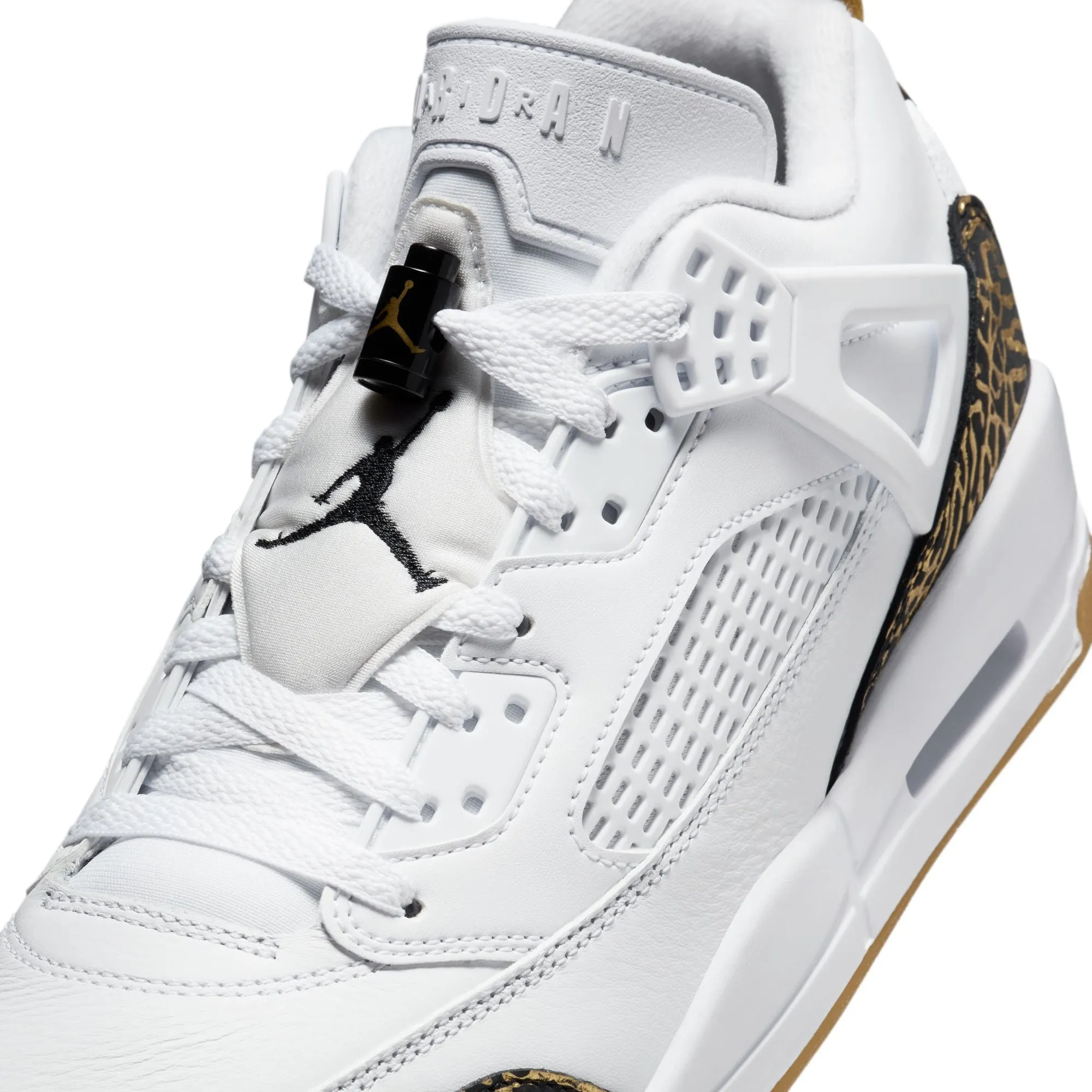 MENS JORDAN SPIZIKE LOW (WHITE/BLACK/METALLIC GOLD)