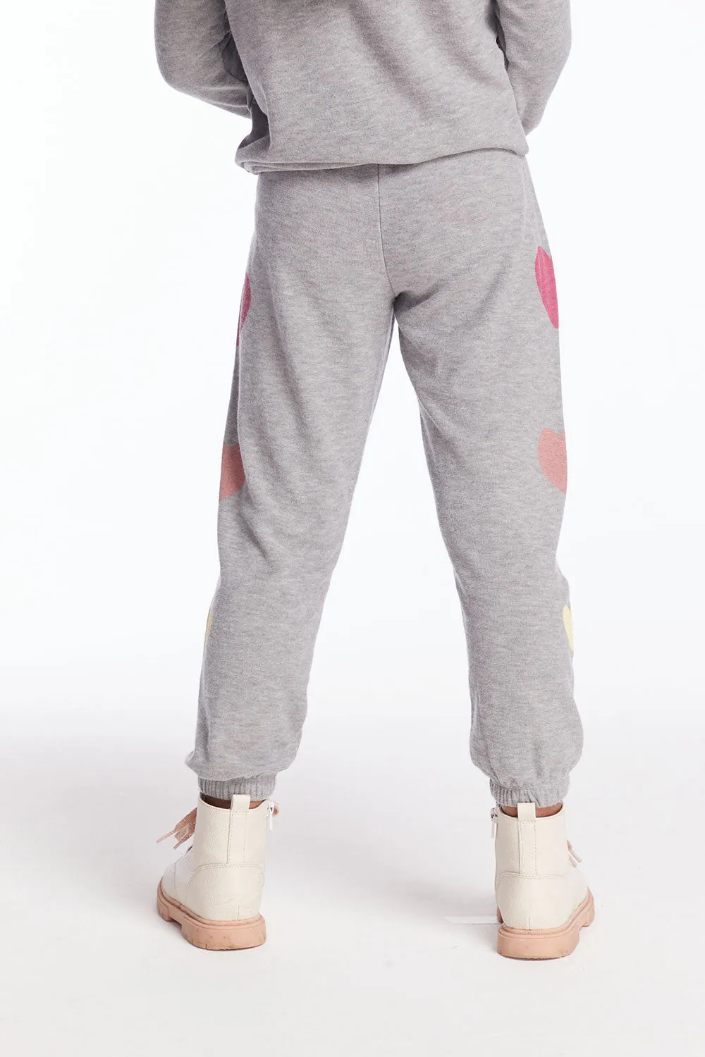Multi Hearts Girls Sweatpants