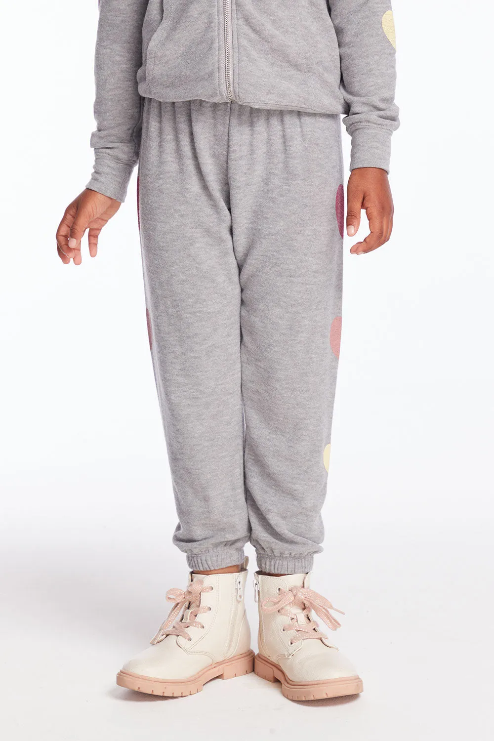 Multi Hearts Girls Sweatpants