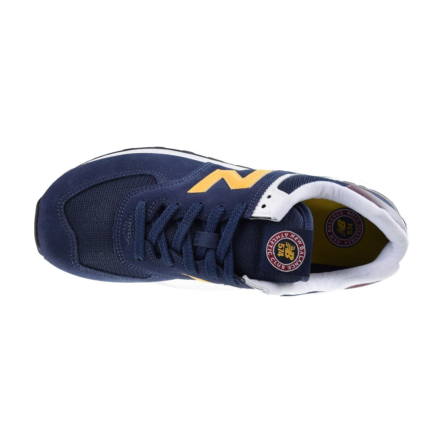 New Balance 574 Men's Shoes Navy-Yellow