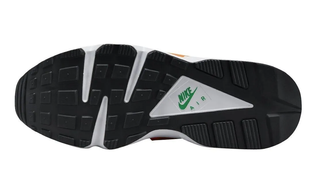 Nike Air Huarache DD1068-111 Men's White Orange Green Running Sneaker Shoes D113
