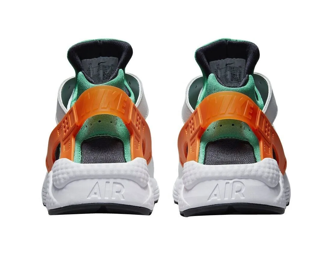 Nike Air Huarache DD1068-111 Men's White Orange Green Running Sneaker Shoes D113