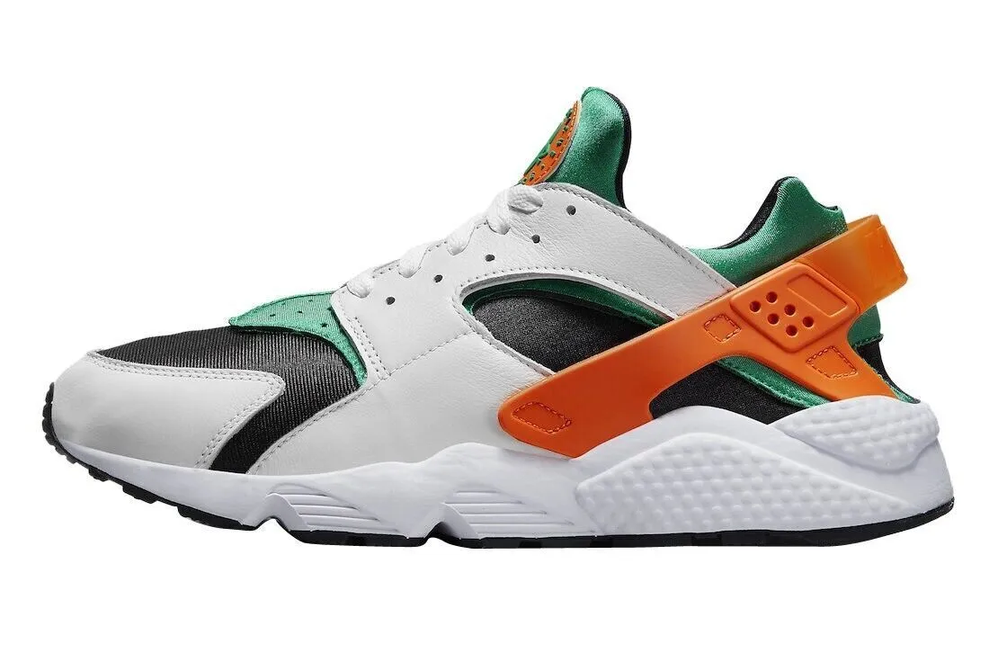 Nike Air Huarache DD1068-111 Men's White Orange Green Running Sneaker Shoes D113