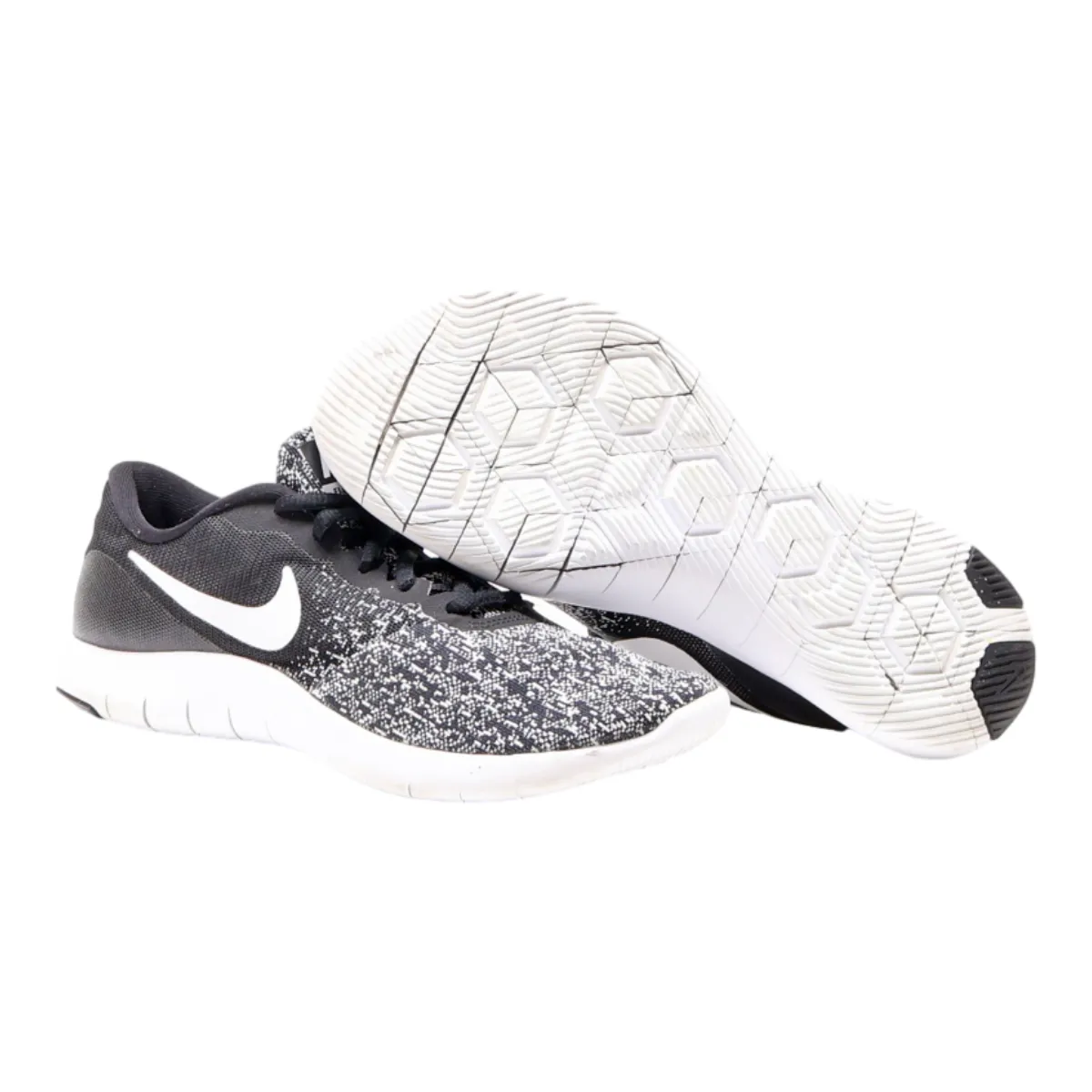 NIKE Low Top Trainers Black Canvas Womens UK 4
