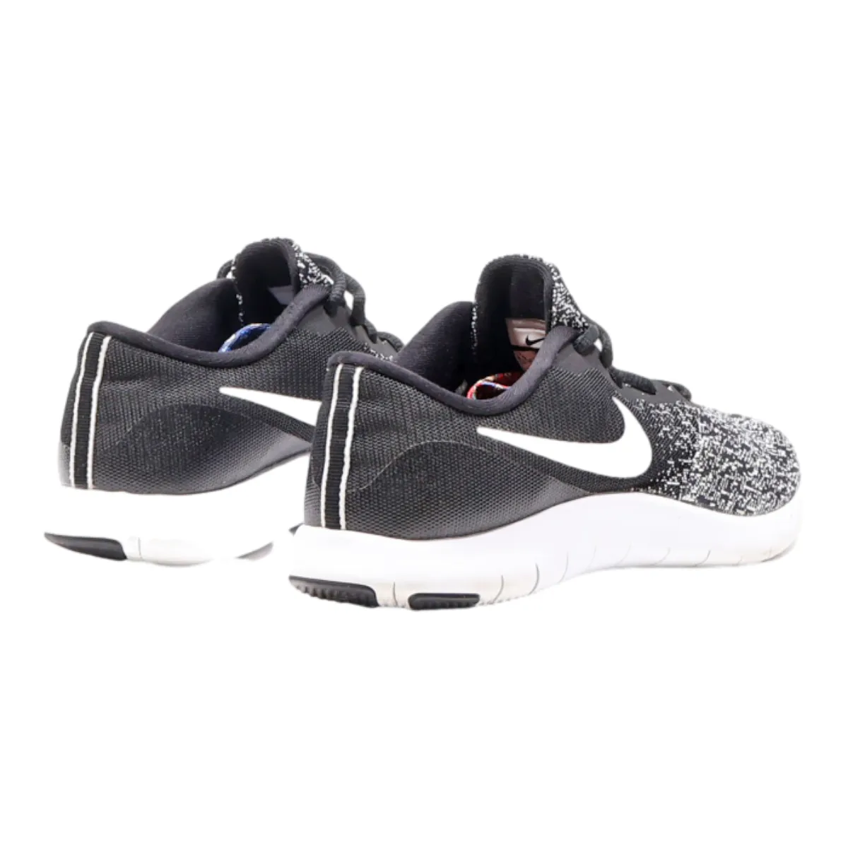 NIKE Low Top Trainers Black Canvas Womens UK 4