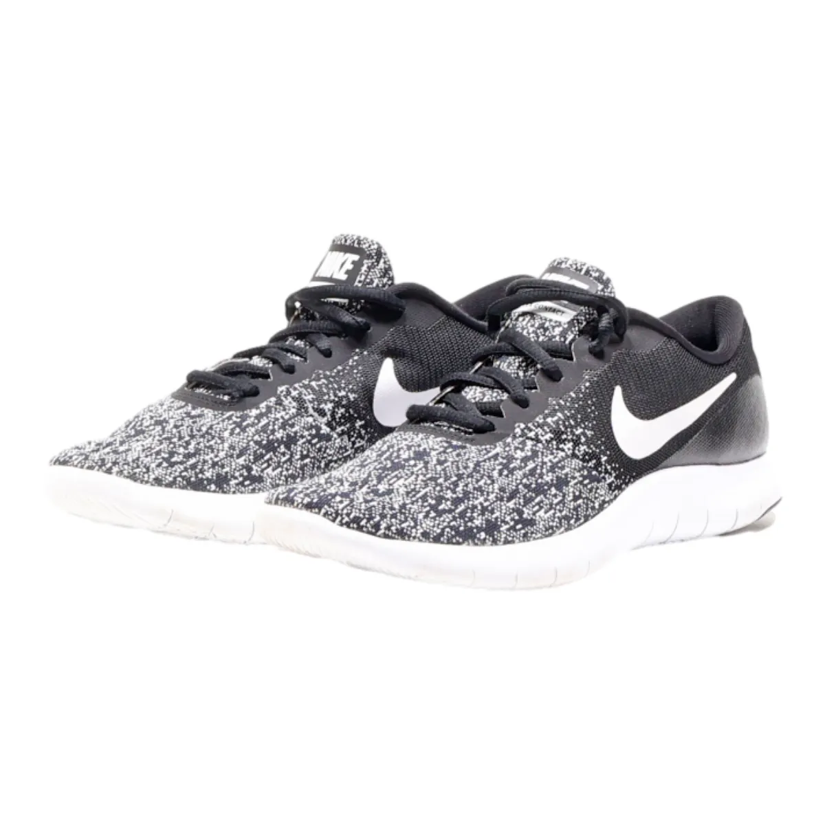 NIKE Low Top Trainers Black Canvas Womens UK 4