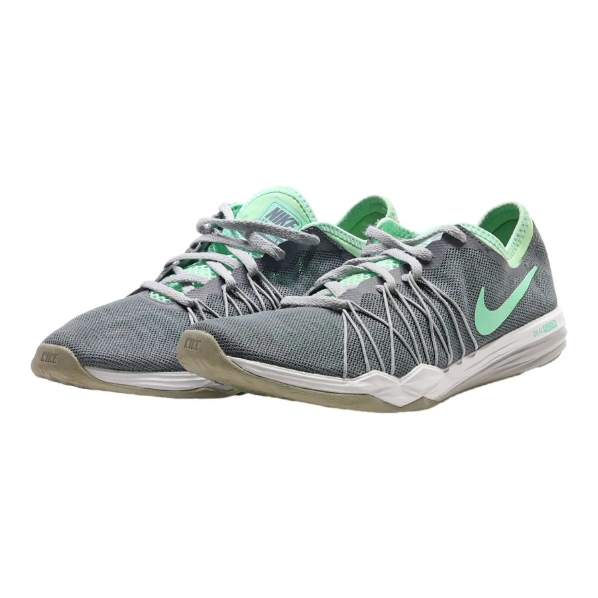NIKE Low Top Trainers Grey Synthetic Womens UK 6