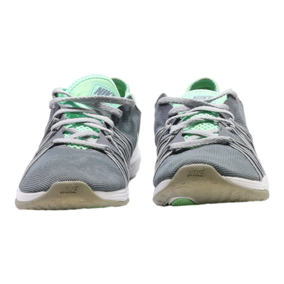 NIKE Low Top Trainers Grey Synthetic Womens UK 6