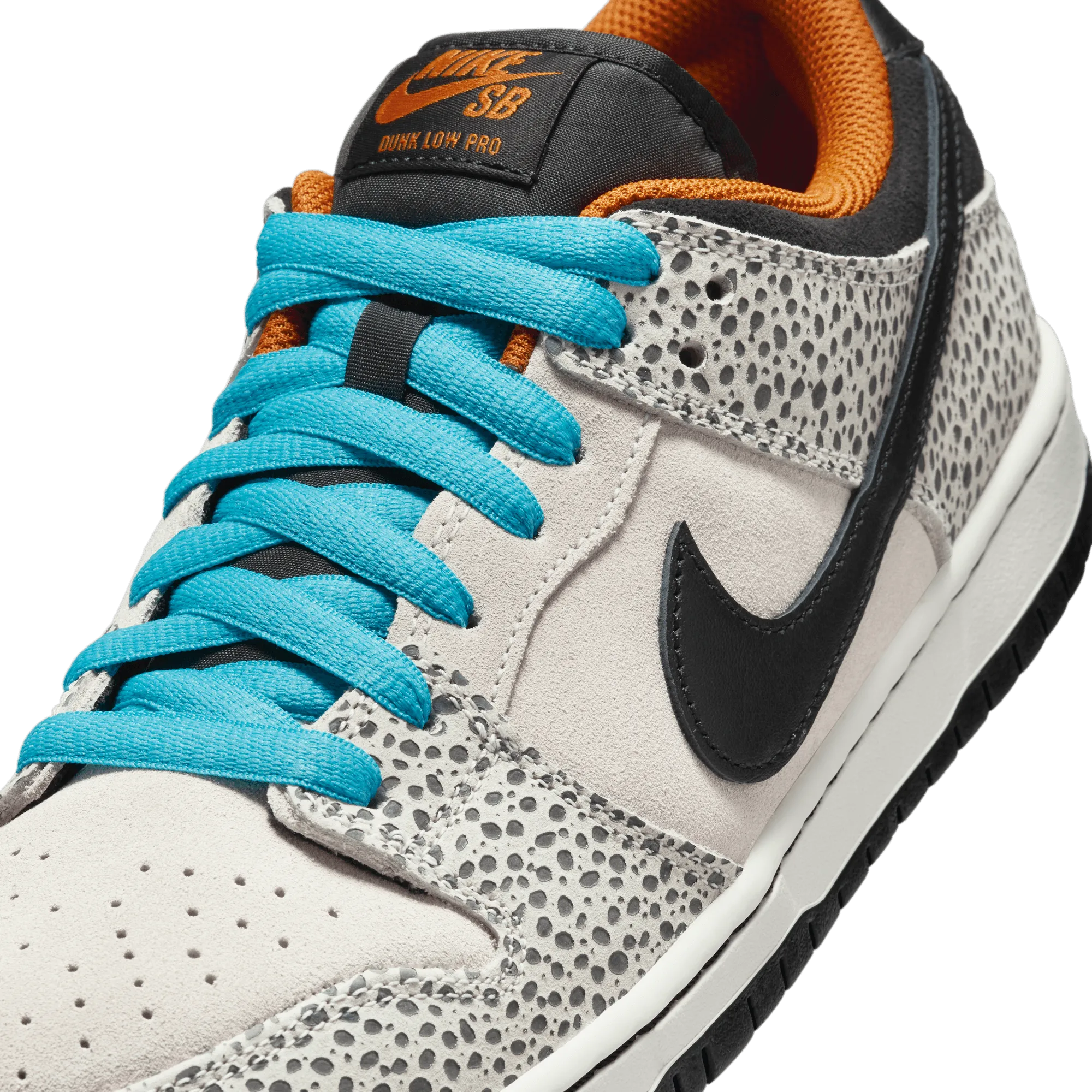 Nike SB Dunk Low Pro Olympic Safari Skateboard Shoe - Electric Phantom/Black-Black-Monarch