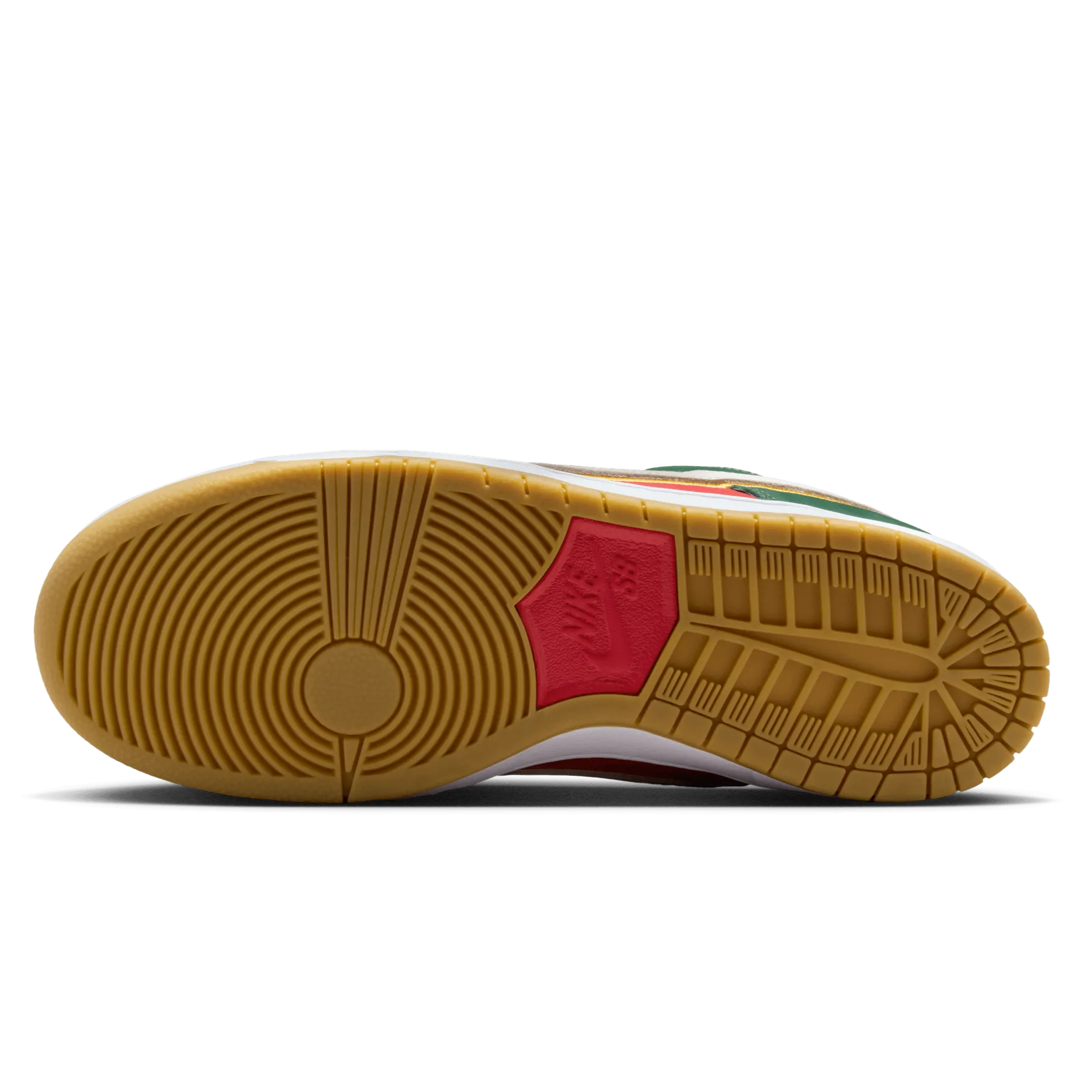 Nike SB Dunk Low Pro Premium "Supersonics" Skateboard Shoe - Fir/White-University Gold-Fire Red
