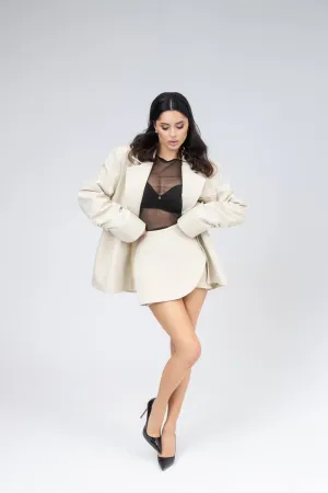 Nude color 2 pieces set “Esmeda”
