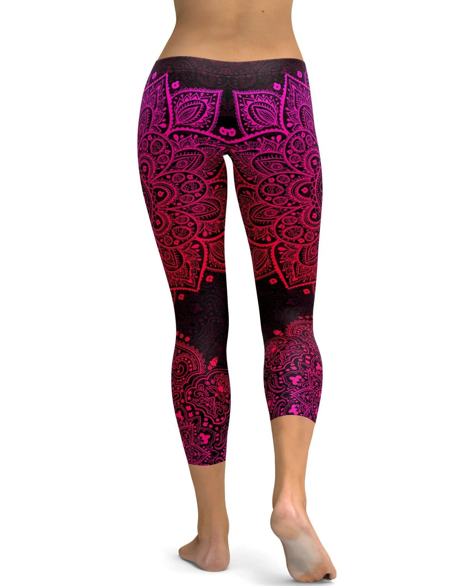 Pink Mandala Capris