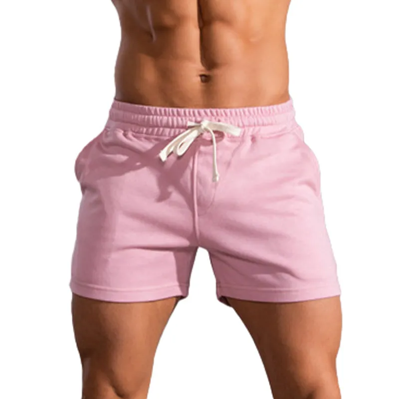 PURE COTTON COLORFUL 5'' INSEAM RUNNING SHORTS