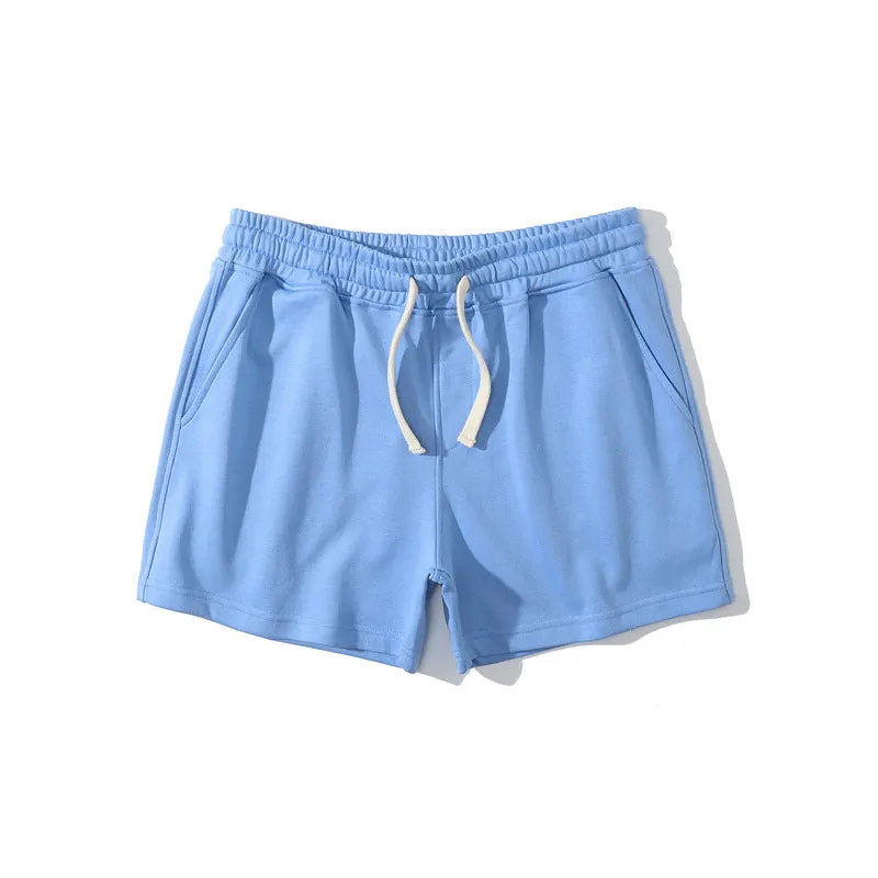 PURE COTTON COLORFUL 5'' INSEAM RUNNING SHORTS