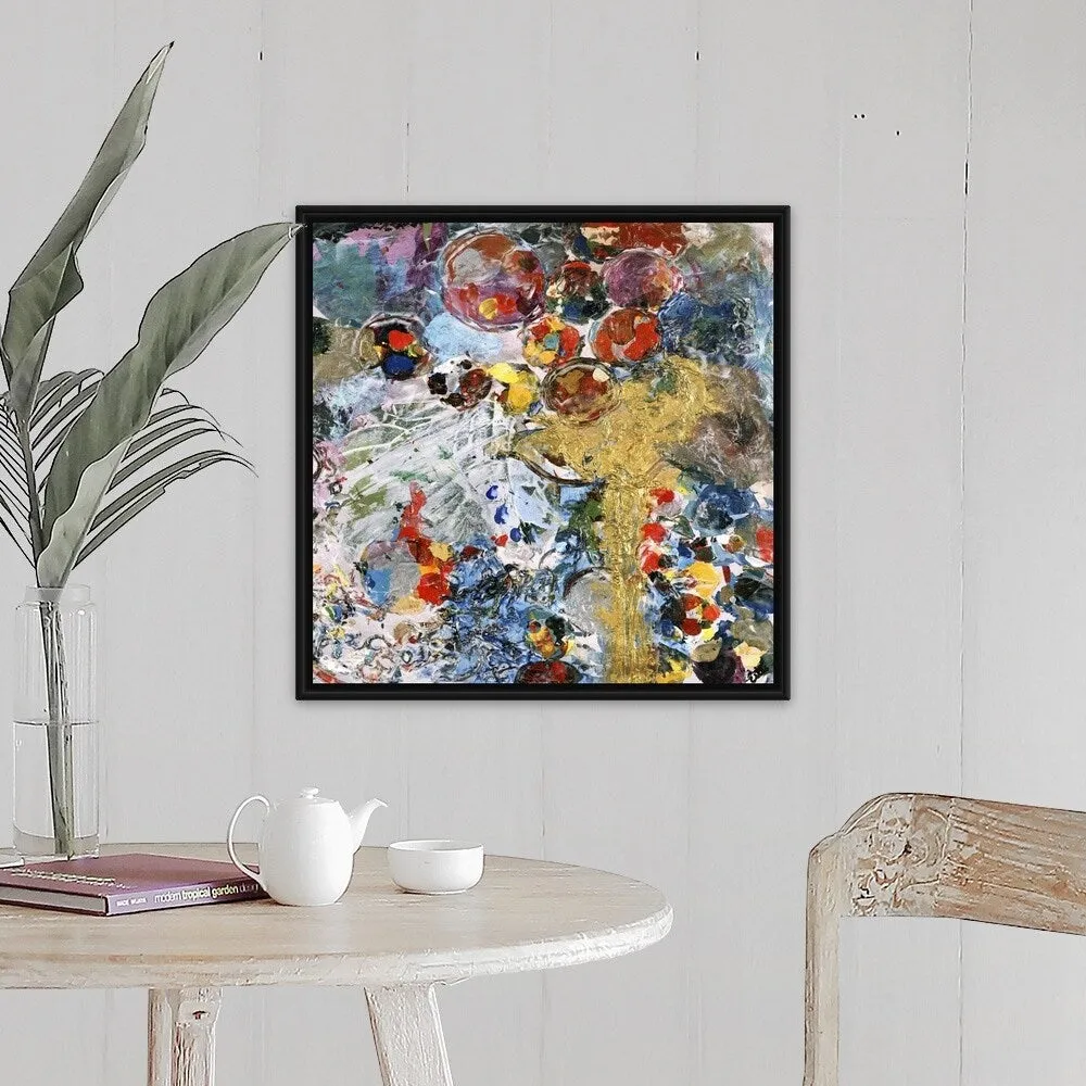 "Calamity Jam" Black Float Frame Canvas Art
